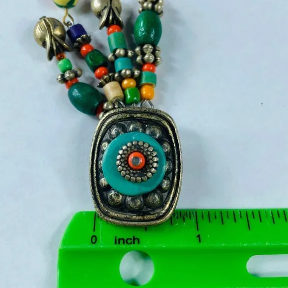 BOHO Clip On Earrings Dangles Multicolor Vintage Women Retro Jewelry Ethnic - Picture 4 of 16